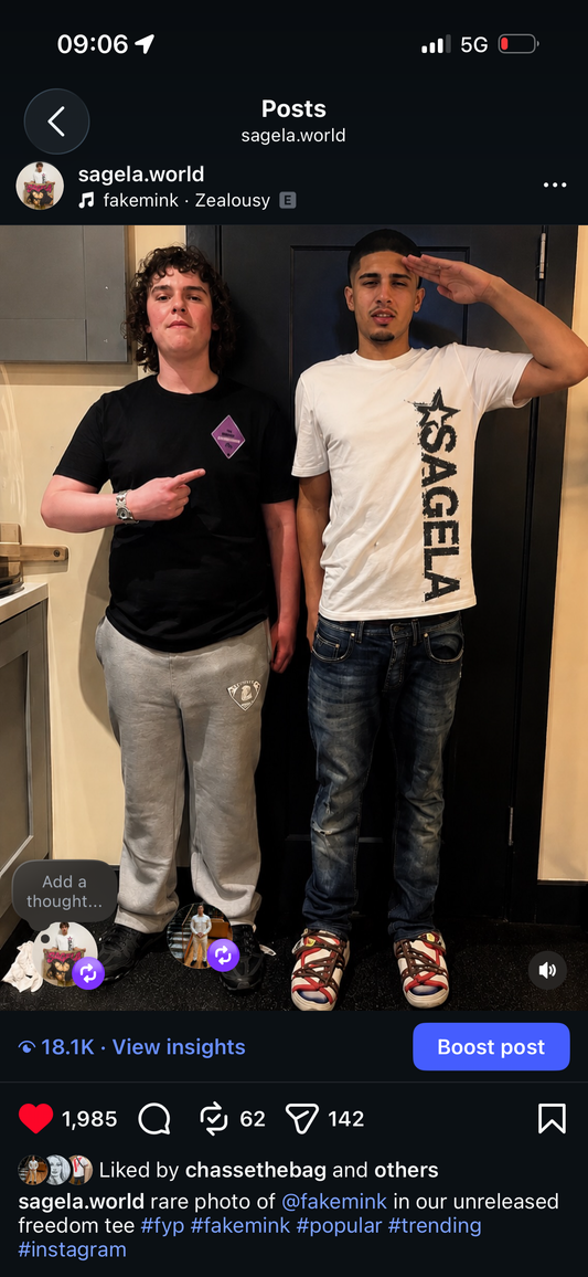SAGELA fakemink unreleased T-shirt